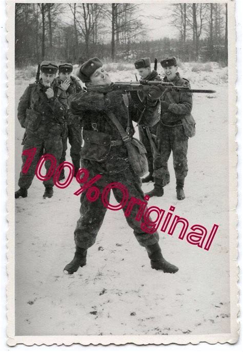 Funny Photo Of Nva Soldiers During Winter East Germany German Army