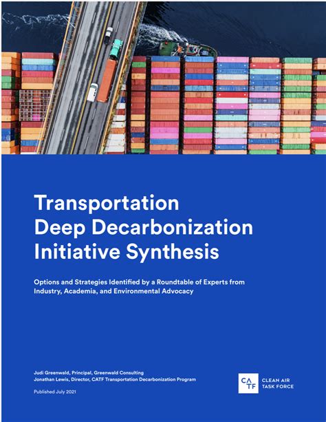 Transportation Deep Decarbonization Initiative Synthesis Clean Air Task Force