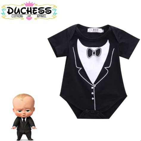 Boss Baby Baby Boy Formal Attire Birthday Outfit Shopee Philippines