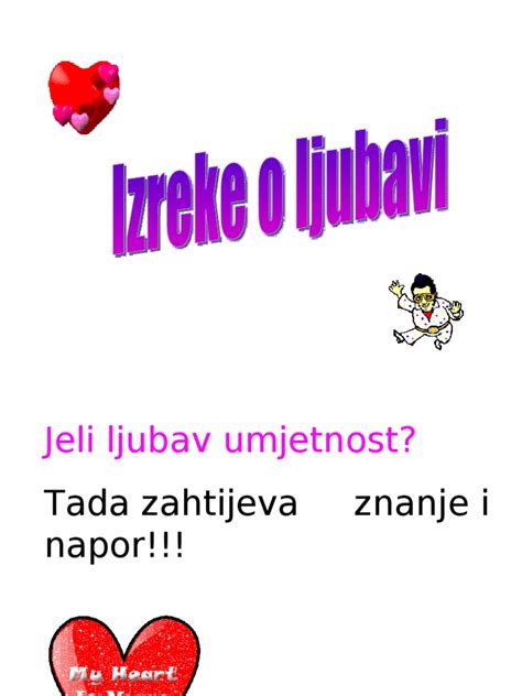 Izreke O Ljubavi