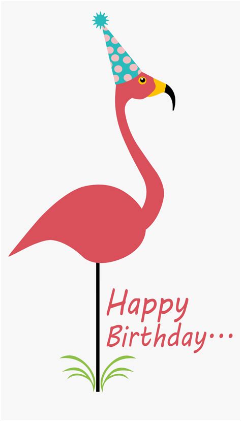 Flamingo Clipart Happy Birthday Png Happy Birthday Flamingo Free