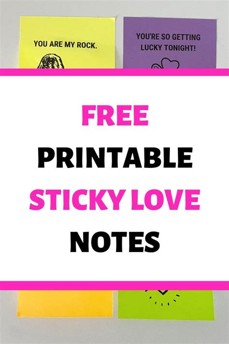 Insanely Cute Free Sticky Love Notes Love Notes Diy Presents For Boyfriend Unique Ts For