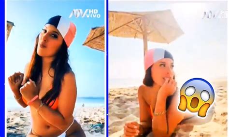 Yahaira Plasencia Luce Sus Curvas En Sexy Bikini Y Graba Tik Tok En La Playa Atv
