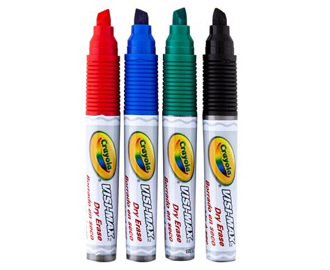 Crayola Visi Max Dry Erase Markers 4 Pack Au