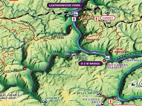 Big South Fork And John Muir Trail Map
