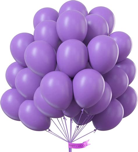 Partywoo Lavender Balloons 100 Pcs 10 Inch Light Purple