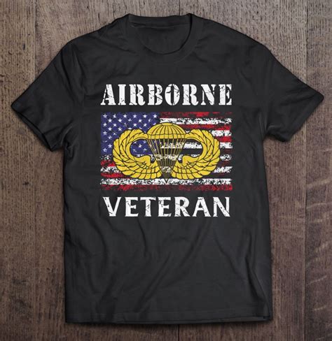 82nd Airborne Paratrooper Jump Wings Us Flag Army Veteran