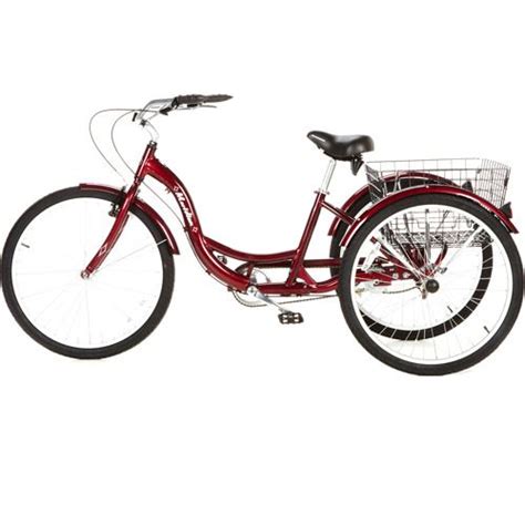 schwinn meridian adult tricycle 26 inch wheels rear storage basket cherry walmart com artofit