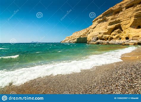 Cliff With Sea Caves On Cape Greco Ayia Napa Cyprus Stock Photography