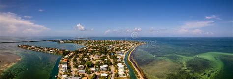 Aerial Panorama Duck Key Florida Keys Stock Image Image Of Climate