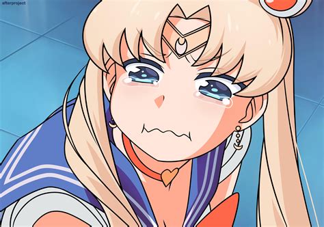 Aqua Crying Face Sailor Moon Redraw Know Your Meme