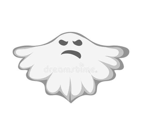 Ghost Vector Halloween Scary Character Spooky Cartoon Monster