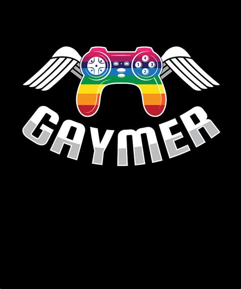 Gaymer Lgbt Gay Gaming Pc Digital Art By Mooon Tees Fine Art America