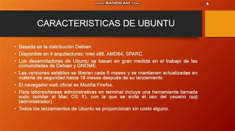 Caracteristicas Importantes De Ubuntu Youtube