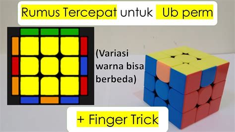 Rumus Tercepat Pll Ub Perm Finger Trick Rubik X Youtube