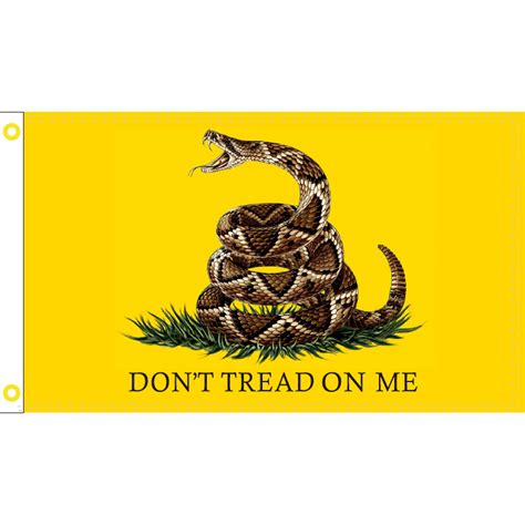Gadsden Flag Live Rattlesnake Dont Tread On Me 3x5