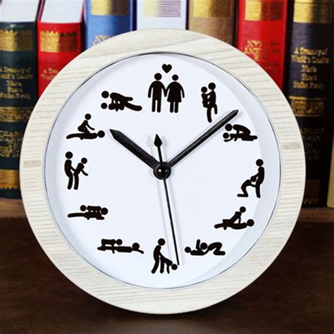 Wood Sex Position Clock Kama Sutra Sex Position Clock 24 Hours Etsy