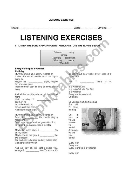 Listening Exercises Esl Worksheet By Diana M