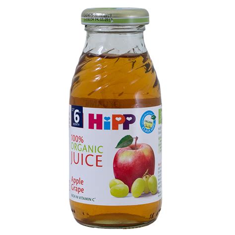 Hipp Organic Apple Grape Juice 200ml Bundle Of 6