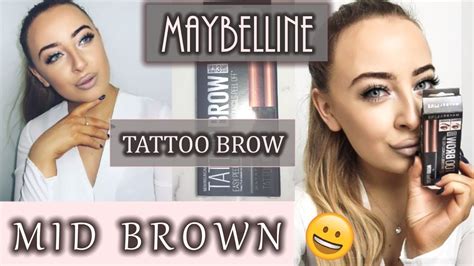 The tint will be revealed underneath, giving you naturally fuller looking brows. Maybelline Tattoo Brown - Tattoo Gallery Collection
