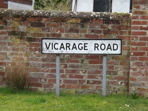 Vicarage Road Sign © Geographer Geograph Britain And Ireland