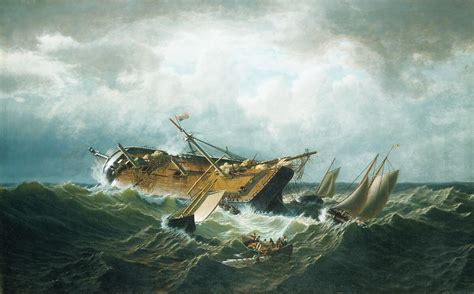 William Bradford Shipwreck Off Nantucket Wreck Off Nantucket After A