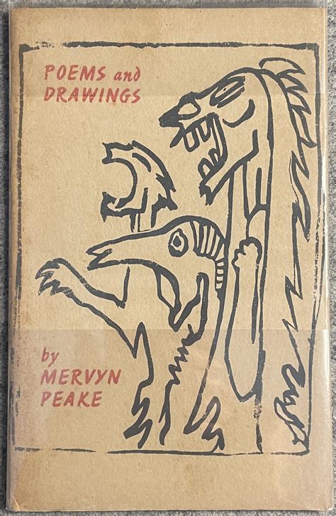 Poems And Drawings By Mervyn Peake Near Fine Soft Cover 1965 1st