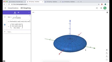 Graphing Spherical Coordinates In Geogebra 3d Part 3 An Ellipsoid