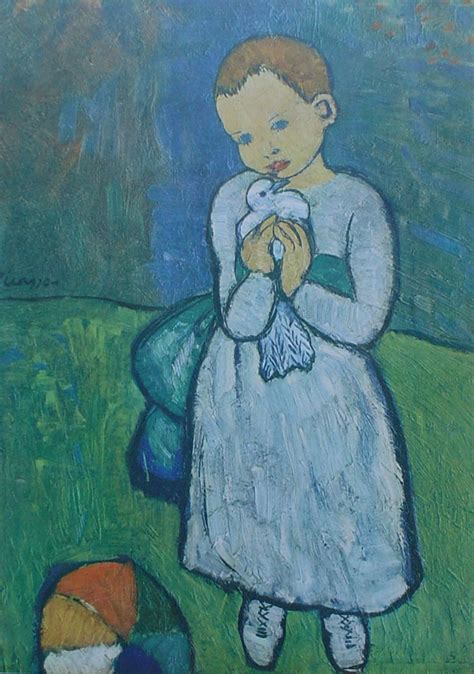 Picasso Child With A Dove Kerrisdale Gallery
