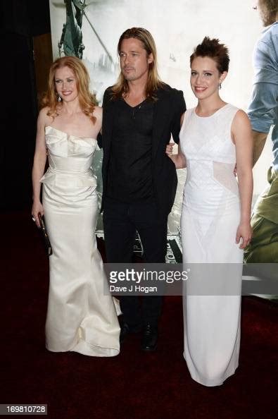Mirelle Enos Brad Pitt And Daniella Kertesz Attend World Premiere Of