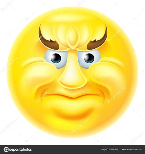Angry Emoji Emoticon Man — Stock Vector © Krisdog 217941886