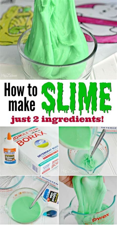 Homemade Slime Recipe Just 2 Ingredients Hip2save Homemade Slime