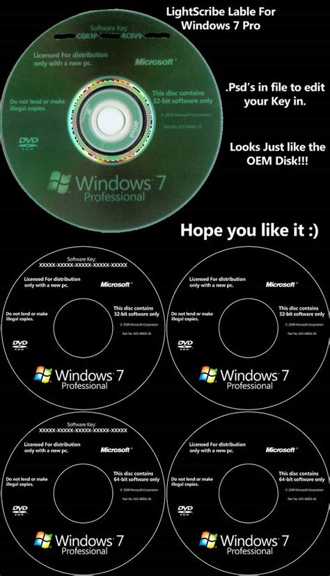 Windows 7 Pro Lightscribe By Goukai On Deviantart