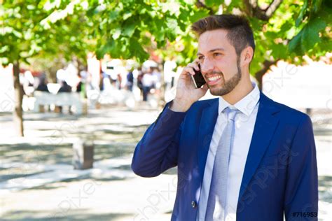Business Man Speaking On The Phone Stock Photo 716953 Crushpixel