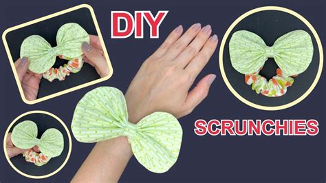 Easy Cute Scrunchies🎀diy Bow Scrunchies Sewing Tutorial How To Make