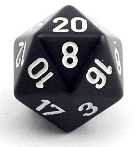 12 Sided 18mm Opaque Rpg Diceblack Color Gamedicechip