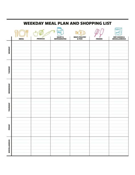 In this section, you will find useful templates for lists and recipe books. Family Meal Planner Template Fresh 40 Weekly Meal Planning ...