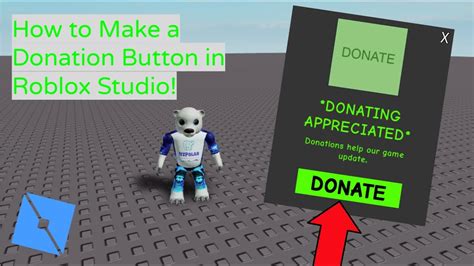 How To Make A Donation Button In Roblox Studio Roblox Studio 2020