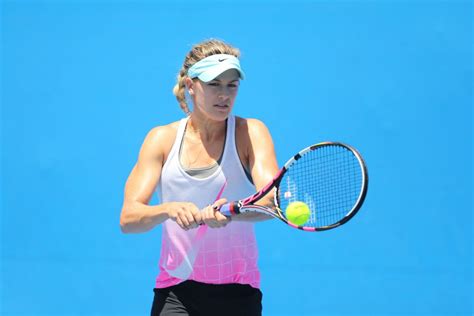 eugenie bouchard 2015 australian open practice session celebmafia