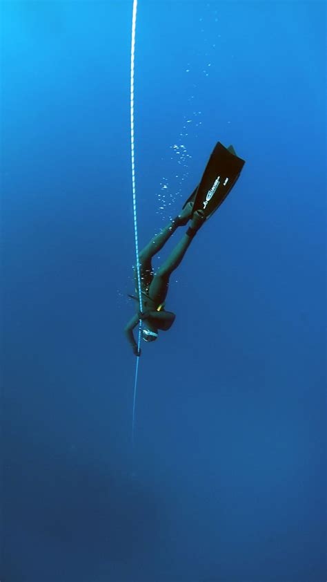 Hd Wallpaper Scuba Diver Illustration Blue Deep Diving Deep Ocean