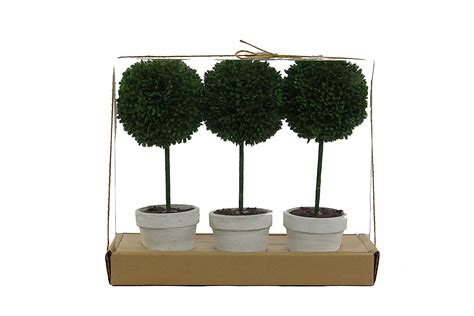 Buy Admired By Nature 9 H Artificial Boxwood Ball Topiary Plant