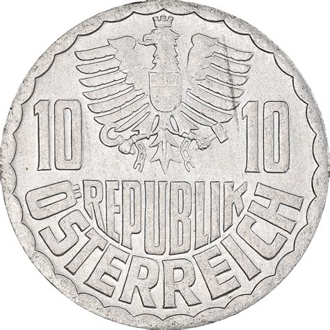Coin Austria 10 Groschen 1975 European Coins