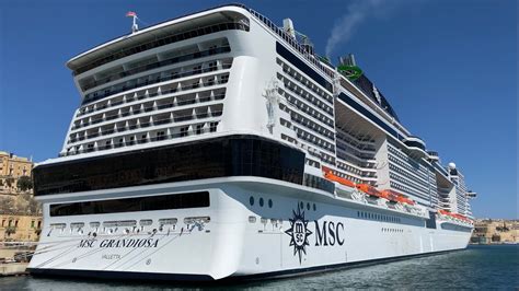 Msc Grandiosa Cruise Ship Walking Tour 4k Youtube