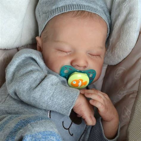 Reborn Baby Boy 12 Lifelike Asleep Newborn Carley Handsome Full Body