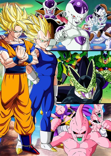 Poster Dragon Ball Z Sagas Anime Dragon Ball Super Dragon Ball Goku