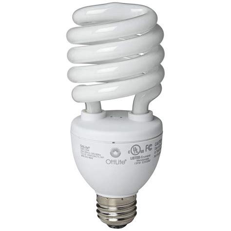 25 Watt Spiral Cfl Reading Light Bulb By Ottlite 42v77 Lamps Plus