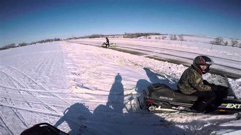 Kansas Snowmobile Drifts Youtube