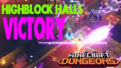 Minecraft Dungeons Indonesia Highblock Halls Victory Youtube