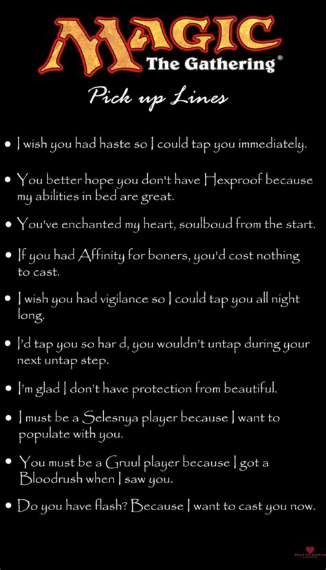 Hugot & pick up line compilation with my partner in crime bangladesh.pick up lines pick up lines بالعربي pick. All Magic The Gathering Pick Up Lines For Picking Up Your ...