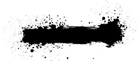 Ink Splash Png Black Paint Splash Vector Free Transparent Clipart Images